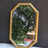 GOLD FRAME BEVELED MIRROR  32 X 50