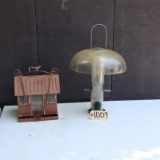 BIRD HOUSE AND FEEDER