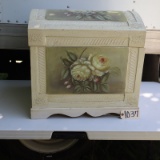 HAND PAINTED TRUNK  20 X 16 X 26