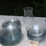 GLASS LOT OF PLATES AND BOWLS