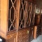 VERY NICE BREAKFRONT CHINA BY WHITE FURNITURE W/ GLASS SHELVES
