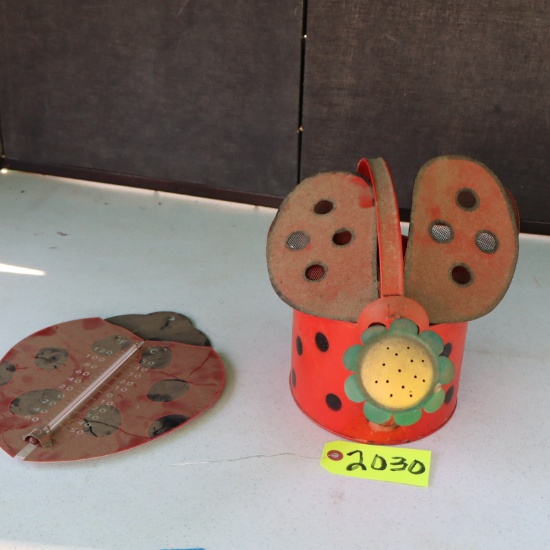 THERMOMETER AND WATERING CAN