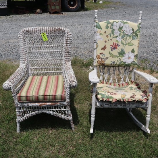 2 WICKER CHAIRS