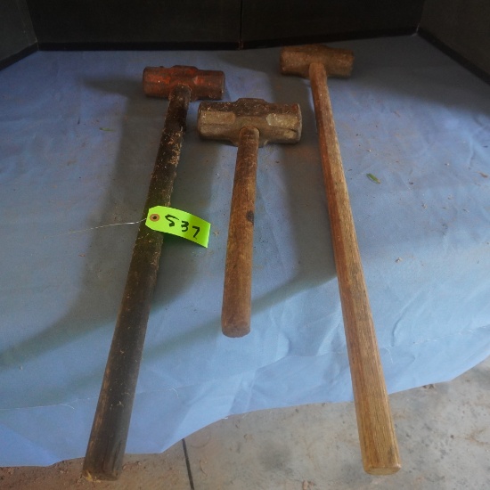 3 SLEDGE HAMMERS