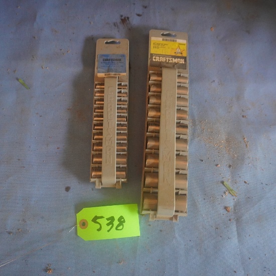 2 CRAFTSMAN SOCKET SETS NEW 1/4 & 3/8