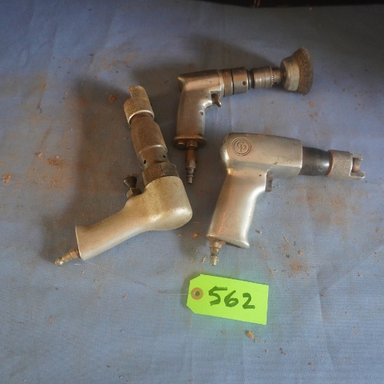2 AIR HAMMERS AND HAND DRILL