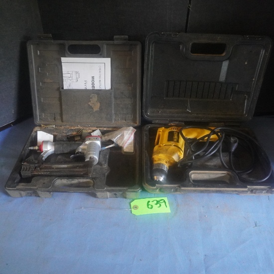 DEWALT ELECTRIC DRILL, CENTRAL HAND NAILER