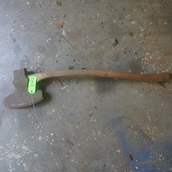 HANDMADE BROAD AXE OVER 100 YR OLD