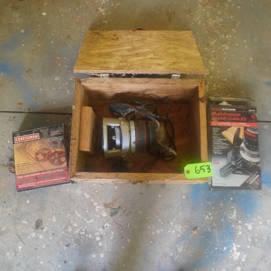 CRAFTSMAN 1-3/4 HP ROUTER W/ INLAY TEMPLATE KITS