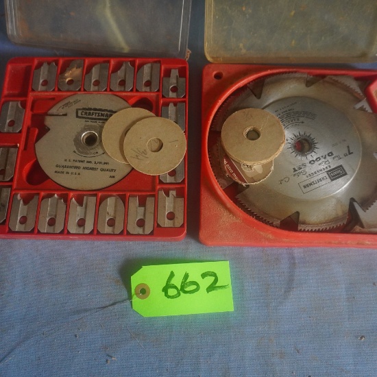 CRAFTSMAN SAW BLADES W/ SHAPING BLADES