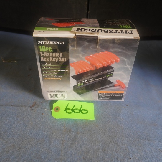 PITTSBURG 10 PC. HEX KEY SET