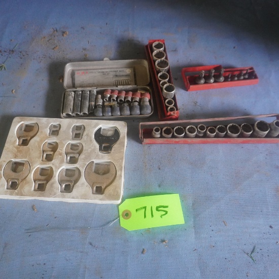 STANDARD & METRIC SOCKETS CROWSFEET WRENCH HEADS