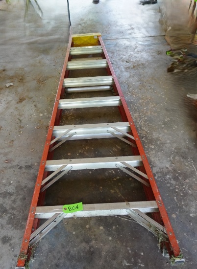8 FT. WERNER FIBERGLASS LADDER