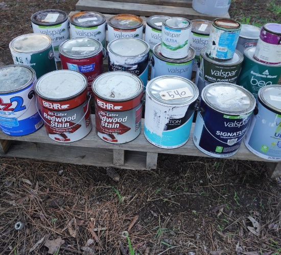 APPROX. 18 PARTIAL GALLONS OF PAINT