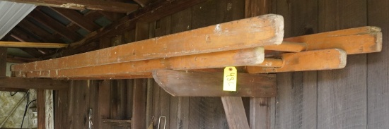 OLD WOODEN LADDER 28 FT.
