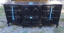BLACK FRENCH PROVINCIAL DRESSER