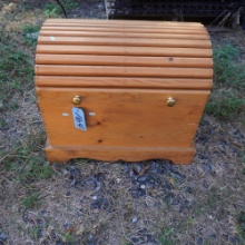 ROLL TOP WOODEN CHEST