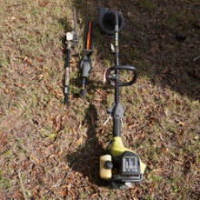 RYOBI WEEDEATER W/ ATTACHMENTS