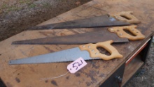 3 HAND SAWS