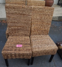 4 RATTAN CHAIRS