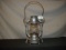 RR lantern marked NYCS. Tall clear globe embossed NYC Lines