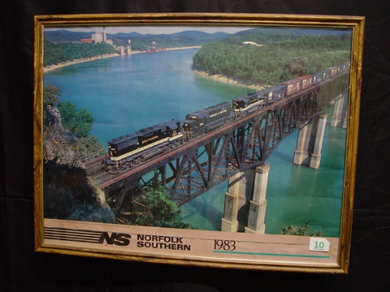 Framed print Norfolk Southern 1983 25x20