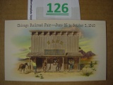 Vintage RR Postcard Chicago Railroad Fair 1949