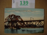 Vintage RR Postcard C.P.R. Bascule Bridge