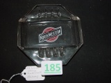 Chicago North Western RR glass ashtray