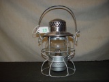 RR lantern marked C&NW. Short clear globe