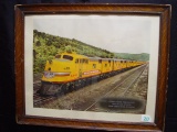 Framed print Union Pacific Streamliner City of Los Angeles 22x18