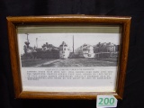 Framed print Burlington RR “A Century of Locomotive Power on the Burlington” 8x6