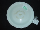 White glass plate? South African Blue Train 6”
