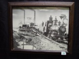 Framed print Train Ferry 1889 21x17