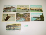 Vintage RR postcard lot