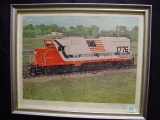 Framed print Soo Line Locomotive 1776 22x18