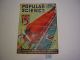 1933 Popular Science magazine featuring railroad articles