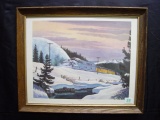 Framed print Union Pacific “Clearing The Line” by Fogg 22x19