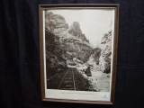 Framed print #2 The Old Roadmaster Colorado Central Clear Creek Canyon 26x20