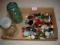 Vintage button lot with 2 Ball jars