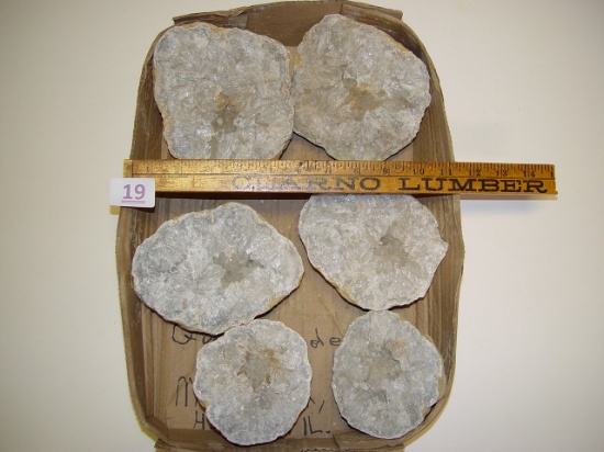 Quartz geodes from Miller Quarry Hamilton IL