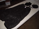 Vintage clothing lot. Skirt, collar, hat and hand warmer?