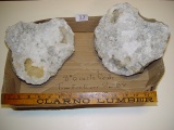 Quartz geodes from Fox River near Wayland MO