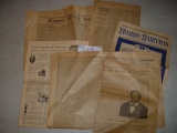 Collectible newspaper lot Hoards Dairyman, Freeport Weekly Journal