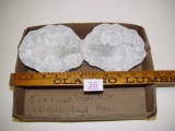 Quartz geodes from Fox River near Wayland MO