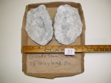 Snowball quartz geodes from Fox River near Wayland MO