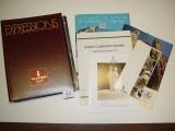 Lladro Expressions Magazine lot in Lladro Collectors Society hardbound cover 2 pics