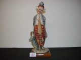 Signed Giuseppe Armani Capodimonte Tender Clown figurine 2 pics