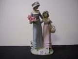 Signed Lladro No. 5.013 “Hermanitas con flores” porcelain figurine in original box 4 pics