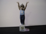 Lladro No. 07514 “Olympic Champion” porcelain figurine in original box 3 pics